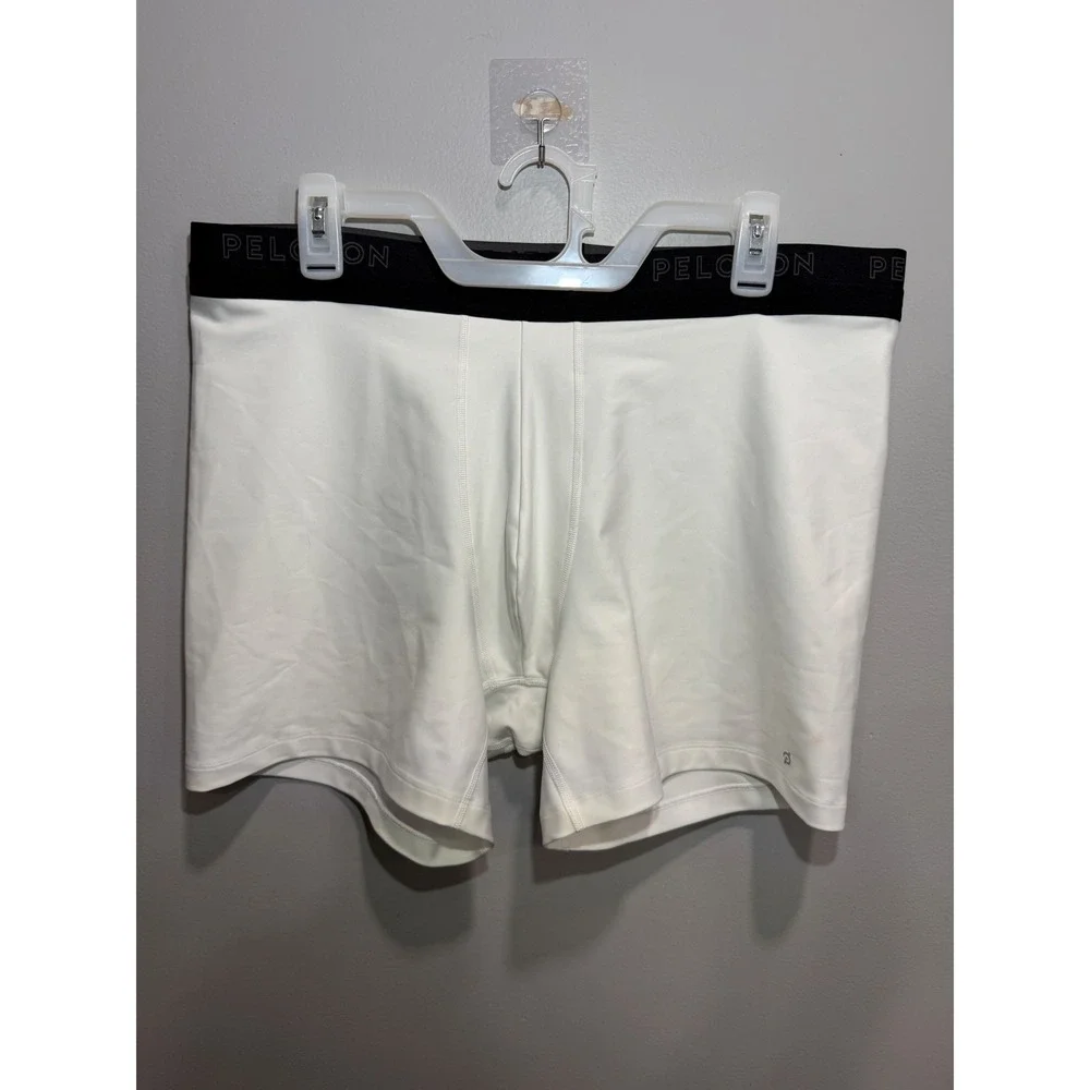 Peloton Mens XXL White‎ Performance Boxer Briefs Stretch Athletic Underwear